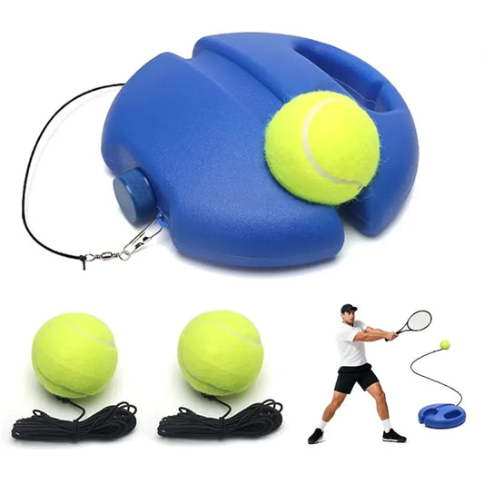 Set de entrenamiento de tenis portátil de 2 pelotas para niños y adultos