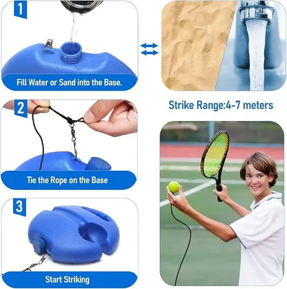 🎾2-Ball Portable Tennis Trainer for Kids & Adults