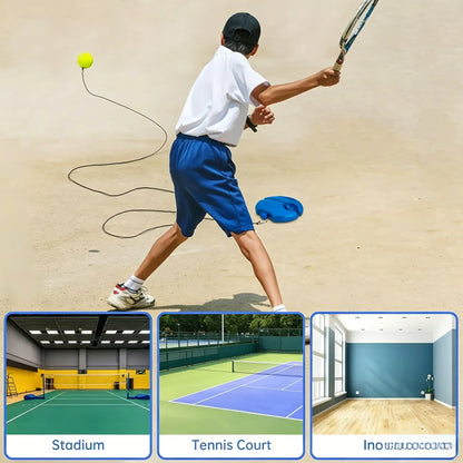 🎾2-Ball Portable Tennis Trainer for Kids & Adults