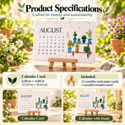 ✨Eco-Friendly Plantable "Timeless" Seed Calendar 2027 🌱Plan•Plant•Grow•EnjoyStyle