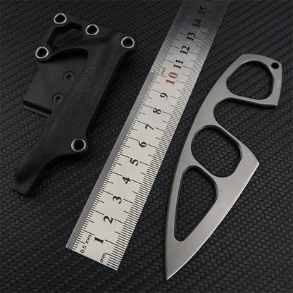Craftivon Tactical EDC Knife with Multi-Carry Sheath & Belt Clip