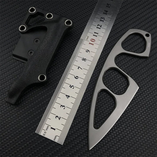Craftivon Tactical EDC Knife with Multi-Carry Sheath & Belt Clip