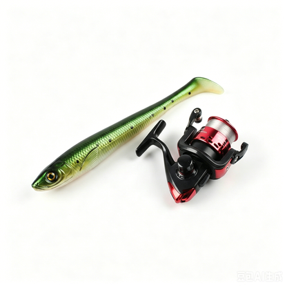 Mini fish-shaped fishing rod