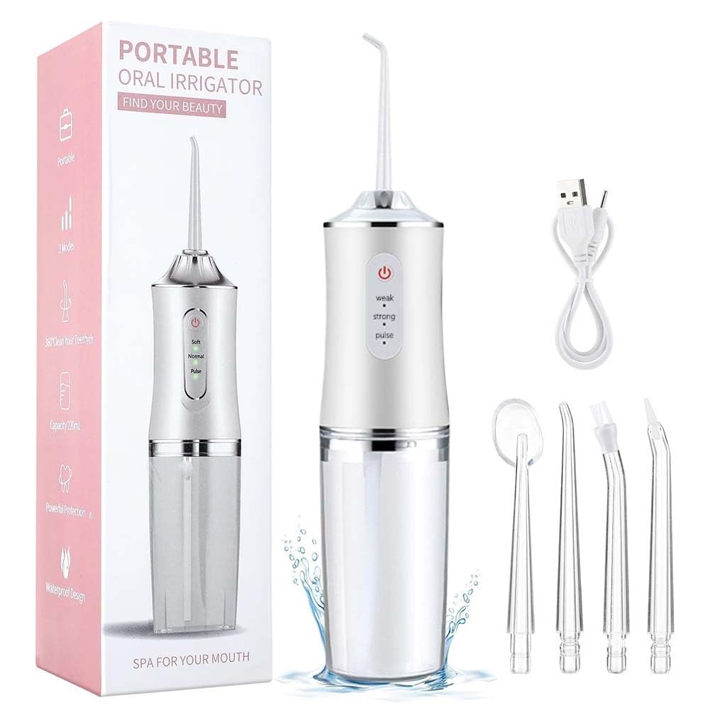 🔥Electric Water Flosser, Teeth Cleaning with 4 Jet Tips