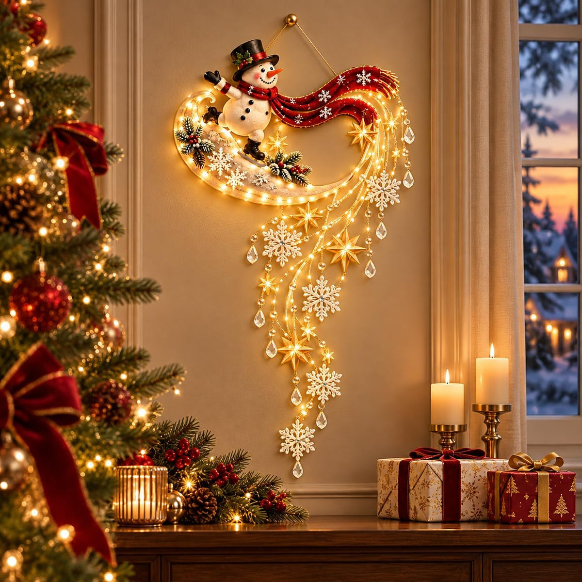 ⭐2026 The Newest Christmas Style – LED Christmas Wall Light