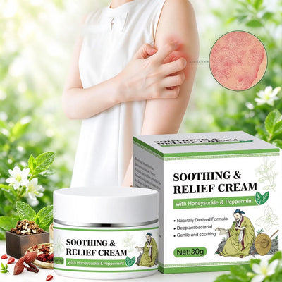🎁Honeysuckle & Mint Soothing Cream – Hydrating Care for Dry, Sensitive & Rough Skin