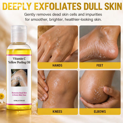 🎁Yellow Peeling Oil – Deep Exfoliating Body Peel for Rough, Dull Skin