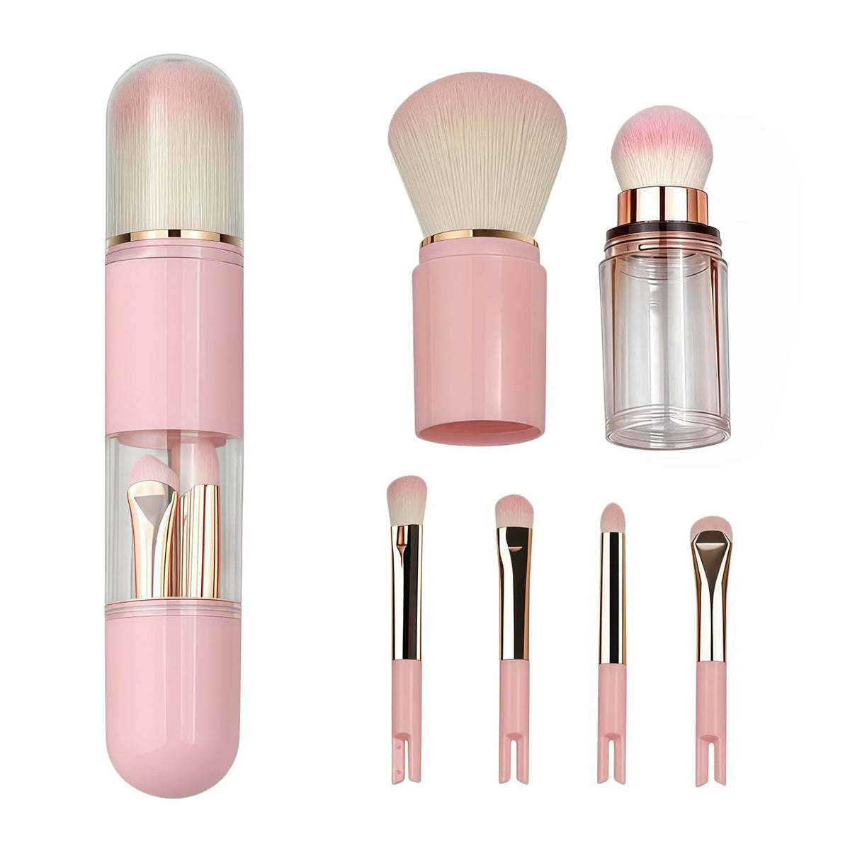 🔥6-in-1 Travel Makeup Brush Set