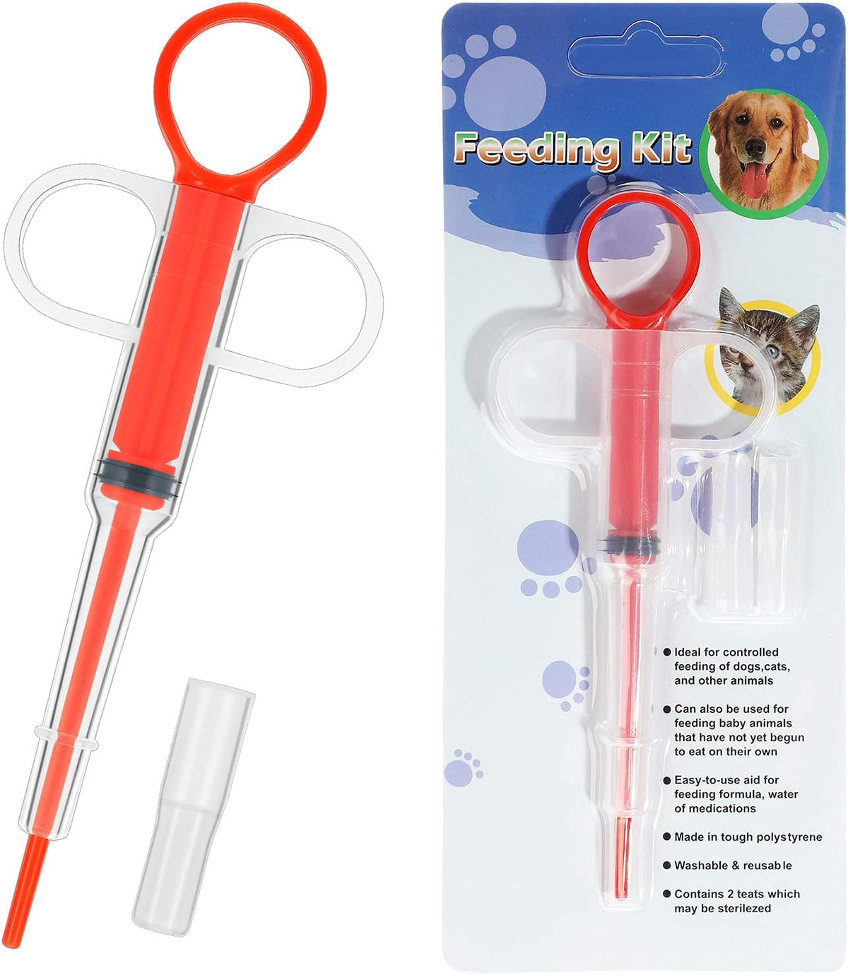 🐾 2-in-1 Pet Medicine Feeder — Easier Pill & Liquid Medication for Dogs & Cats(Buy 1 get 1 free))