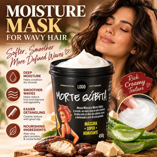 🎁Moisture Mask for Wavy Hair – Deep Conditioning Treatment, 450g