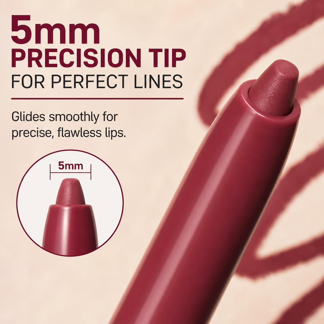 Creamy Retractable Lip Liner - Smooth Definition For Perfectly Shaped Lips