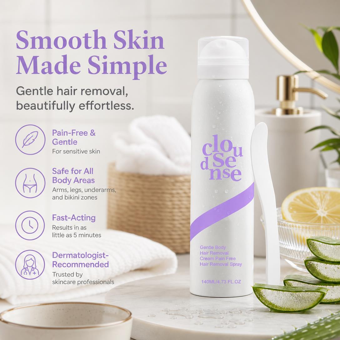 Gentle Hair Removal Cream - Smooth, Soft Skin Without The Pain of Shaving