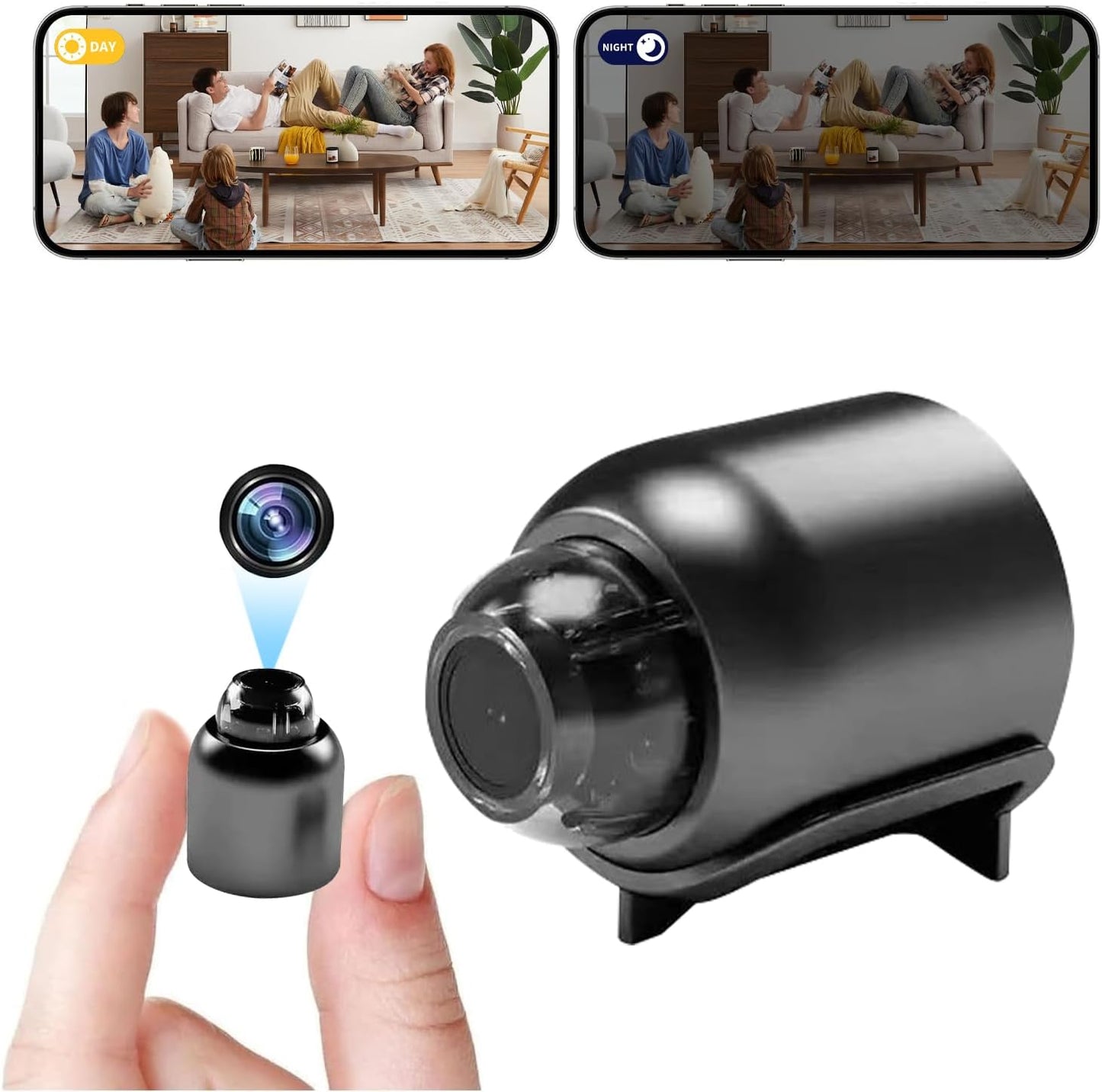 📷 Mini 4K Security Camera — Compact Size, Clear HD Monitoring Anytime, Anywhere