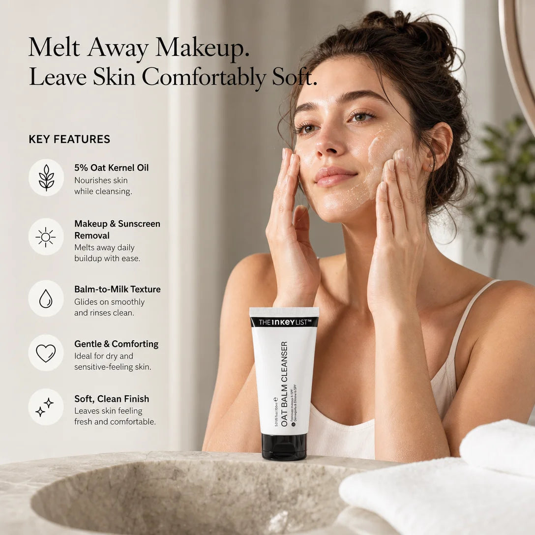 5% Oat Oil Gentle Makeup & Sunscreen Cleansing Balm