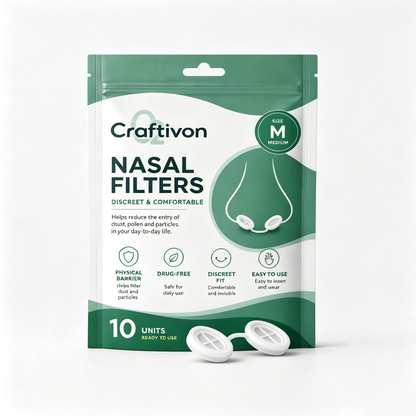 Invisible Nasal Filters – Breathe Easier, 10-Pack