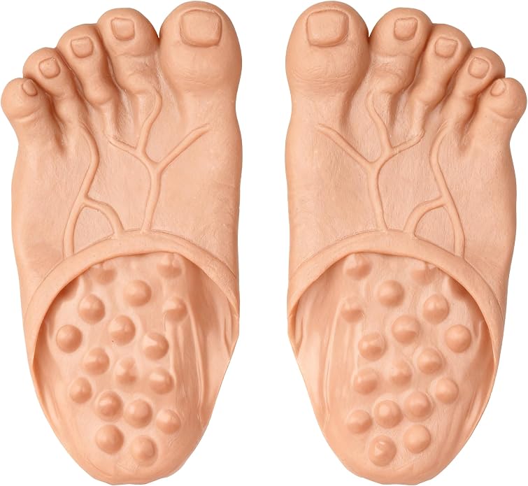 🔥Rubies Bare Jumbo Wearable Feet for Adults, Unisex No Size