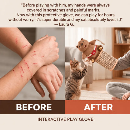 🎁Interactive Cat Wrestling Puppet Toy with Bell &amp; Plush Design