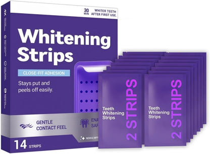 💜 Purple Teeth Whitening Strips — PAP-Powered, Peroxide-Free Brightening for a Whiter-Looking Smile