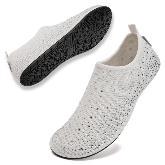 Women Barefoot Aqua Water Shoes Non Slip Beach Swim Surf Yoga Indoor Outdoor Travel House Slippers
