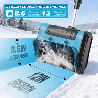 ⭐ Cordless Electric Snow Shovel – Clear 12" Wide Snow & Throw It Up to 23FT