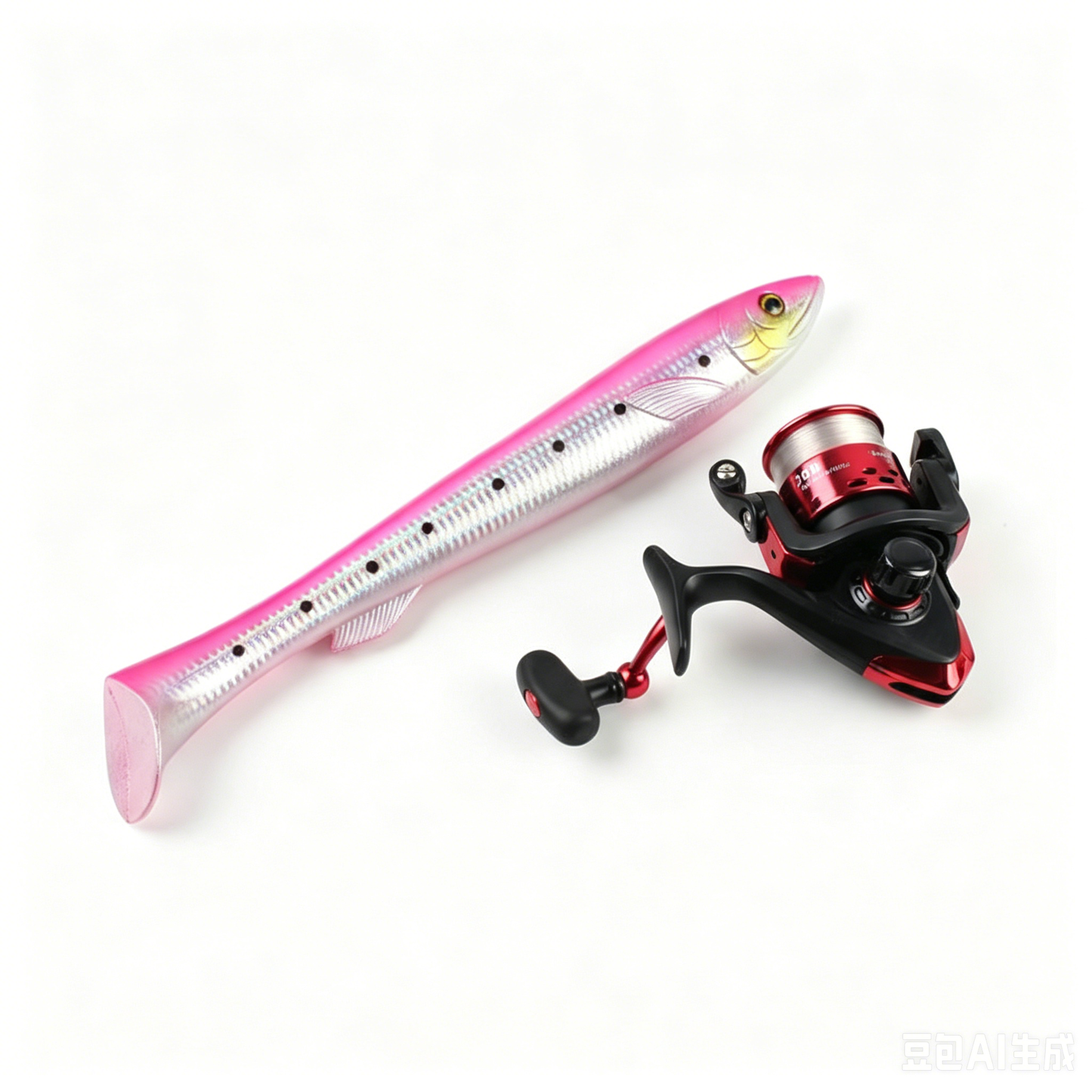 Mini fish-shaped fishing rod