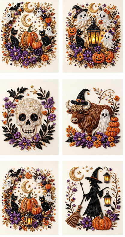👻✨ Halloween Pearl Art DIY Kit – Turn Tiny Pearls into Spooky-Cute Magic