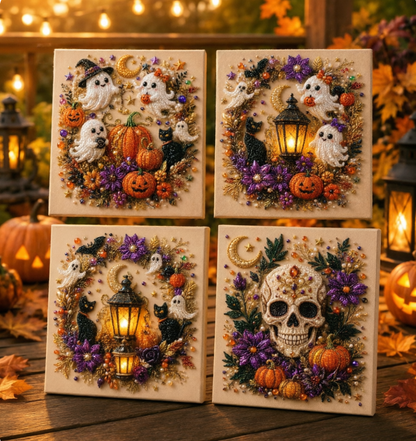👻✨ Halloween Pearl Art DIY Kit – Turn Tiny Pearls into Spooky-Cute Magic