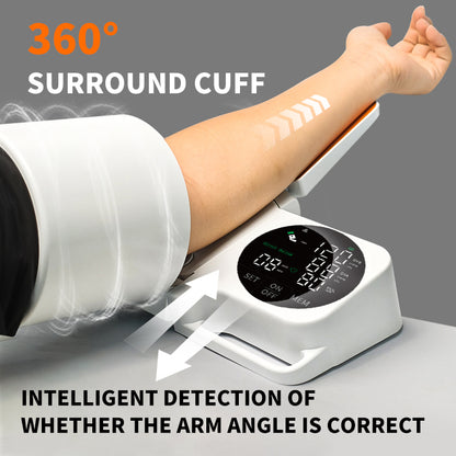 🎒Automatic Upper Arm Blood Pressure Monitor with Adjustable Arm Barrel & Voice Guidance