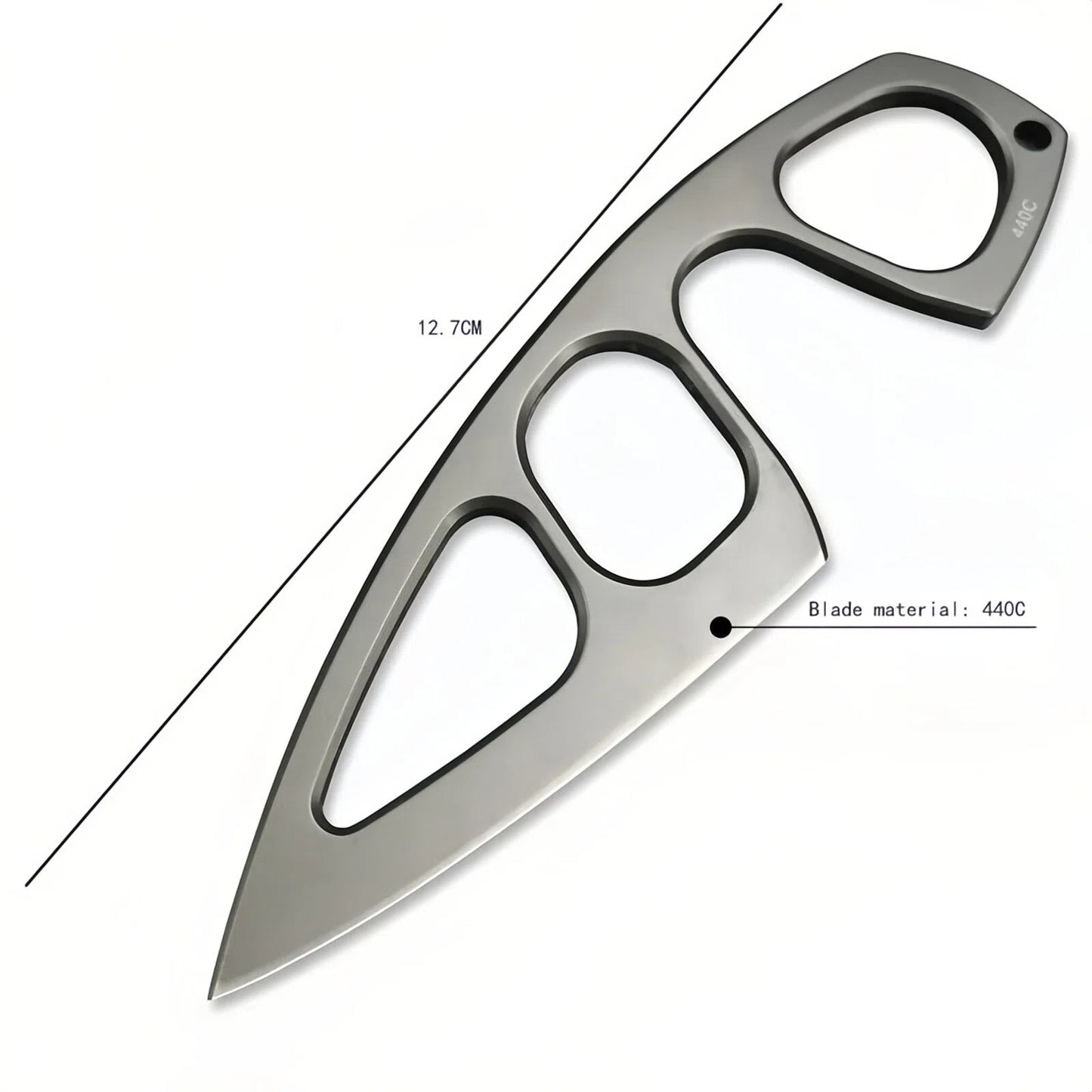 Craftivon Tactical EDC Knife with Multi-Carry Sheath & Belt Clip