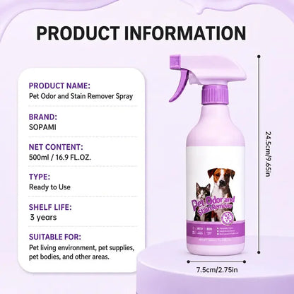 Pet Odor &amp; Stain Remover Spray for Home Surfaces