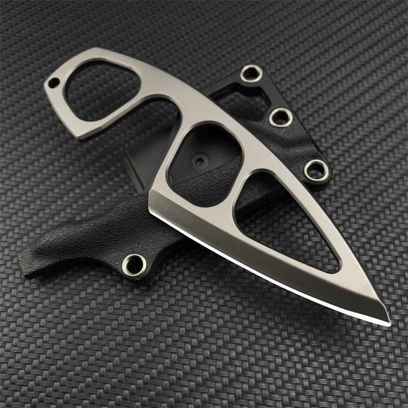 Craftivon Tactical EDC Knife with Multi-Carry Sheath & Belt Clip
