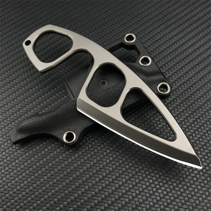 Craftivon Tactical EDC Knife with Multi-Carry Sheath & Belt Clip