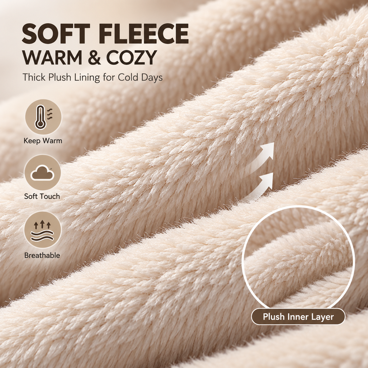 🎉3-in-1 Winter Fleece Balaclava Hood 🧣❄️ Warm Face, Ear & Neck Cover