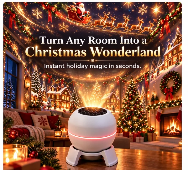 🔥 Last day to save 49% –🎄🎅 Christmas Magic Projection Light – Bring Holiday Scenes to Life
