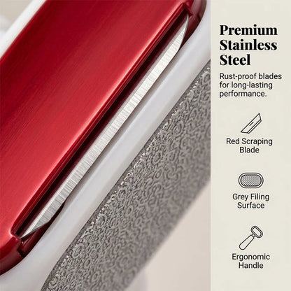 Dual-Sided Foot Callus Remover – Replaceable Stainless Steel Scraper