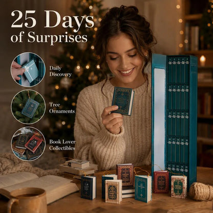25-Day Book Lover Christmas Ornament Advent Calendar