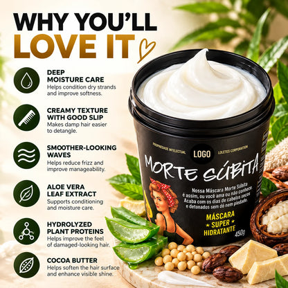 🎁Moisture Mask for Wavy Hair – Deep Conditioning Treatment, 450g