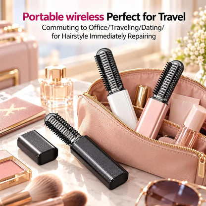 🎁Mini Cordless Bangs Straightener &amp; Rechargeable Styling Comb