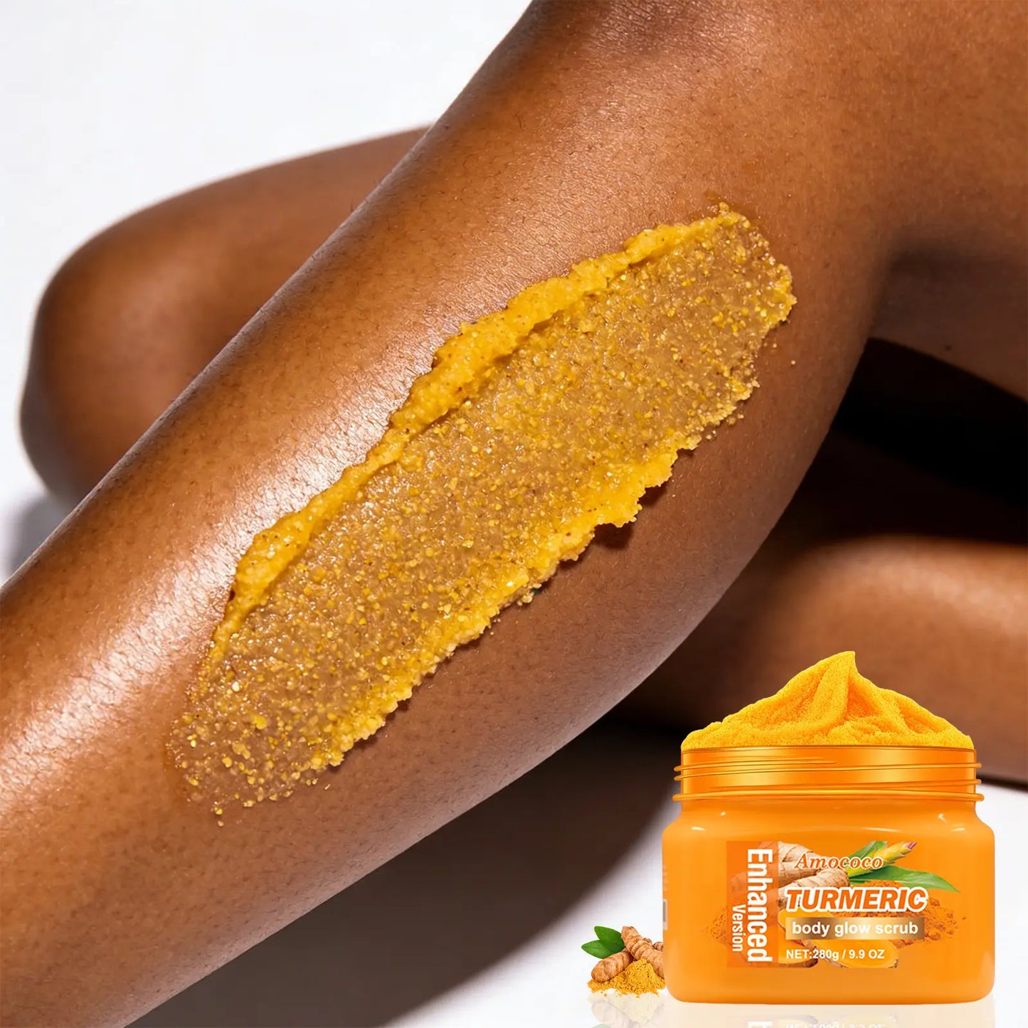 ✨ Turmeric Glow Body Scrub — Gently Exfoliate, Nourish & Hydrate