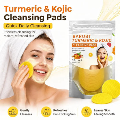 🎁Kojic &amp; Turmeric Facial Cleansing Pads – 20 Count