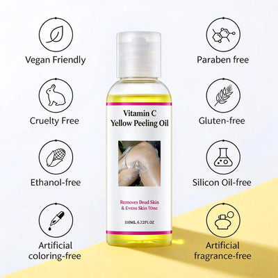 🎁Yellow Peeling Oil – Deep Exfoliating Body Peel for Rough, Dull Skin
