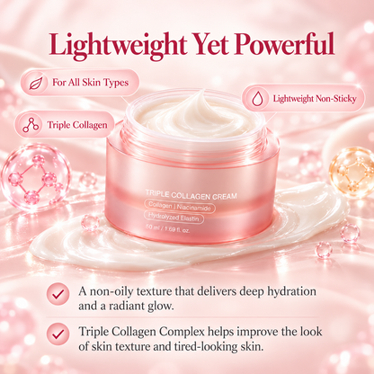 🔥Triple Collagen Cream l Hydrating Moisturizer