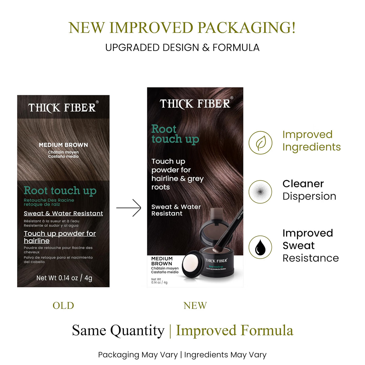 ⭐Instant Root Touch Up Powder – Cover Gray Roots & Sparse Hair in Seconds