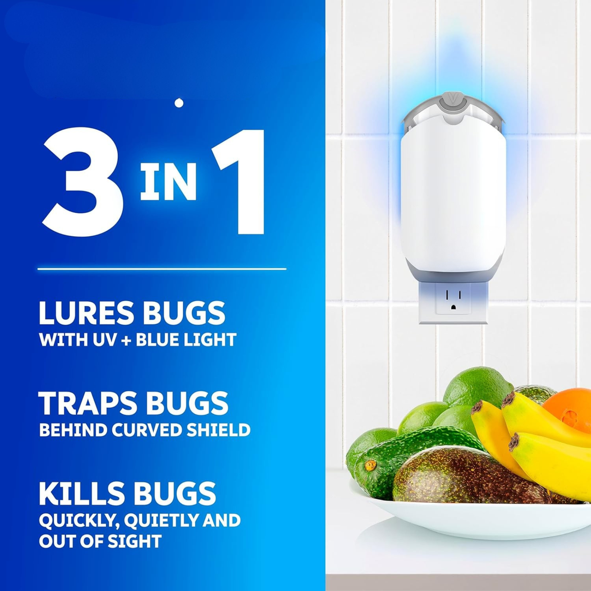 🪰 Indoor UV Fly Trap for Fruit Flies, Gnats & House Flies