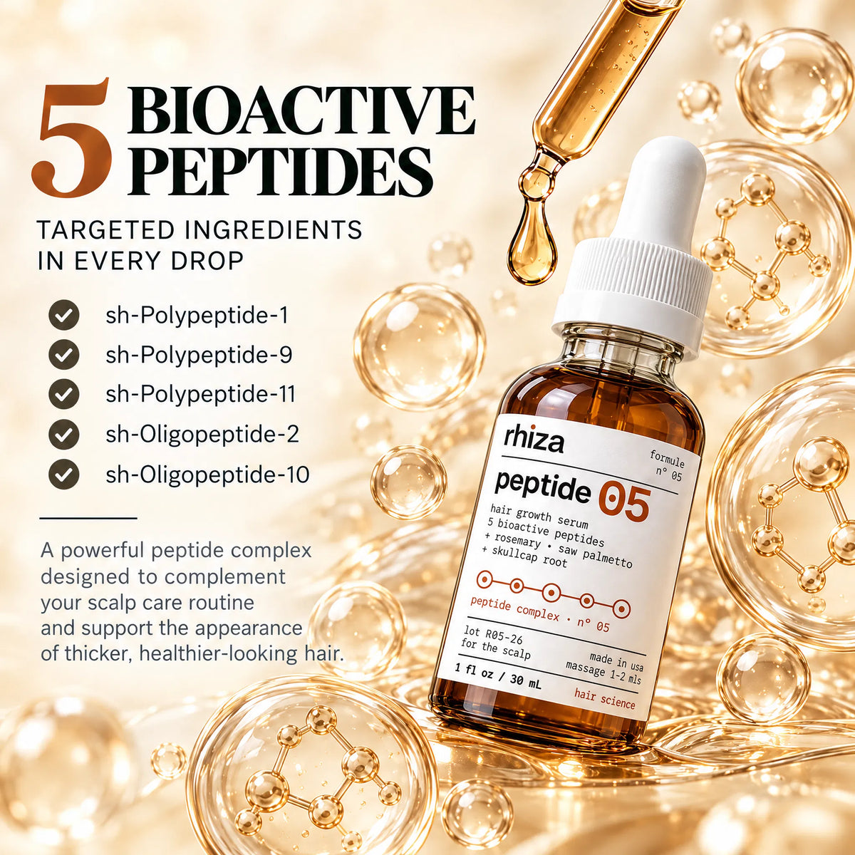 🎁Multi-Peptide Rosemary Hair &amp; Scalp Nourishing Serum