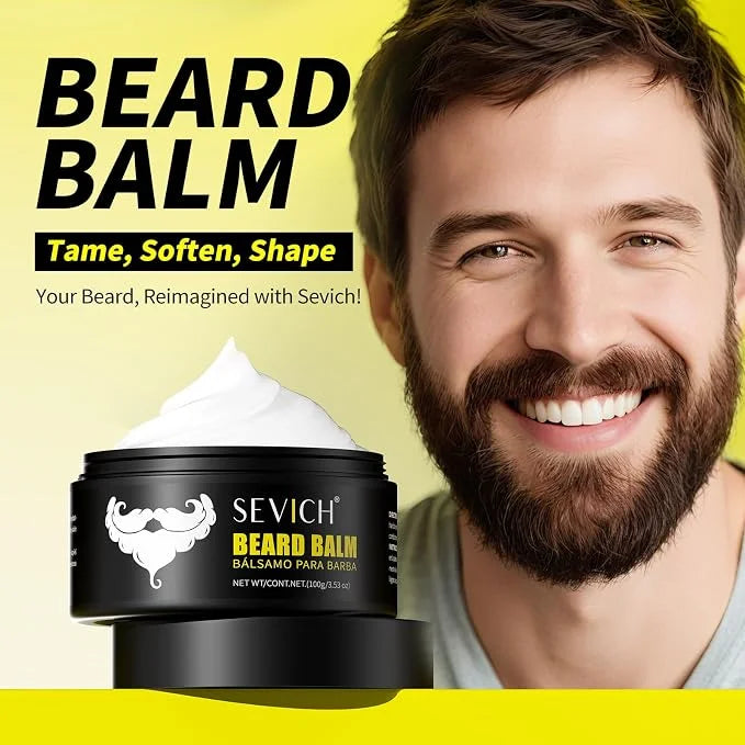 🎁Men’s Beard Balm for Softening, Styling & Frizz Control