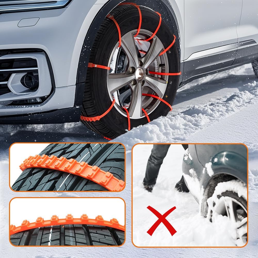 ⭐Snow Tire Chains – Extra Grip for Snowy & Icy Roads