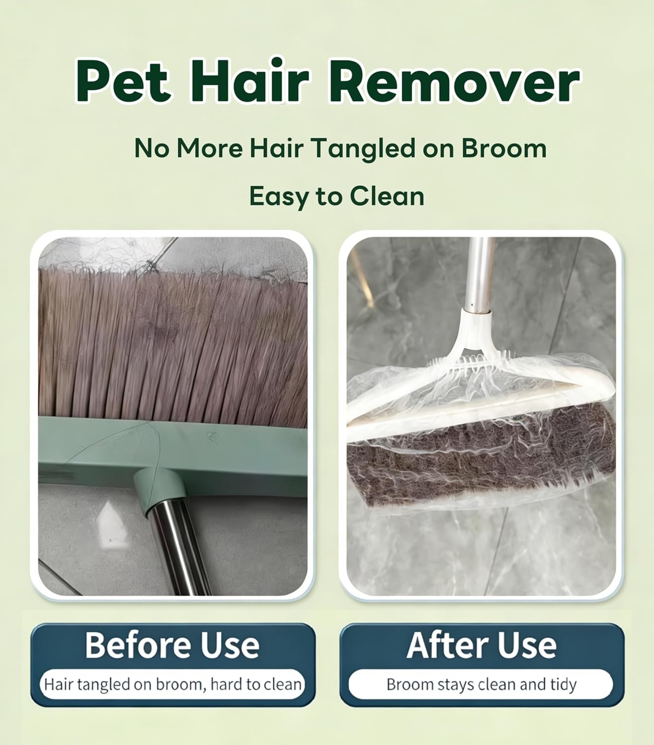 🧹 100-Pack Disposable Dust-Trapping Broom Covers