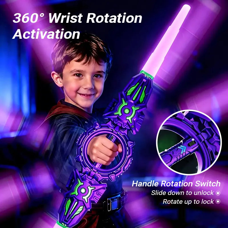 🎁24-Color Retractable LED Light Sword With Sound Effects