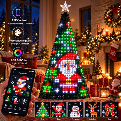 🔥Smart APP & Remote RGB Christmas Tree Lights🎄